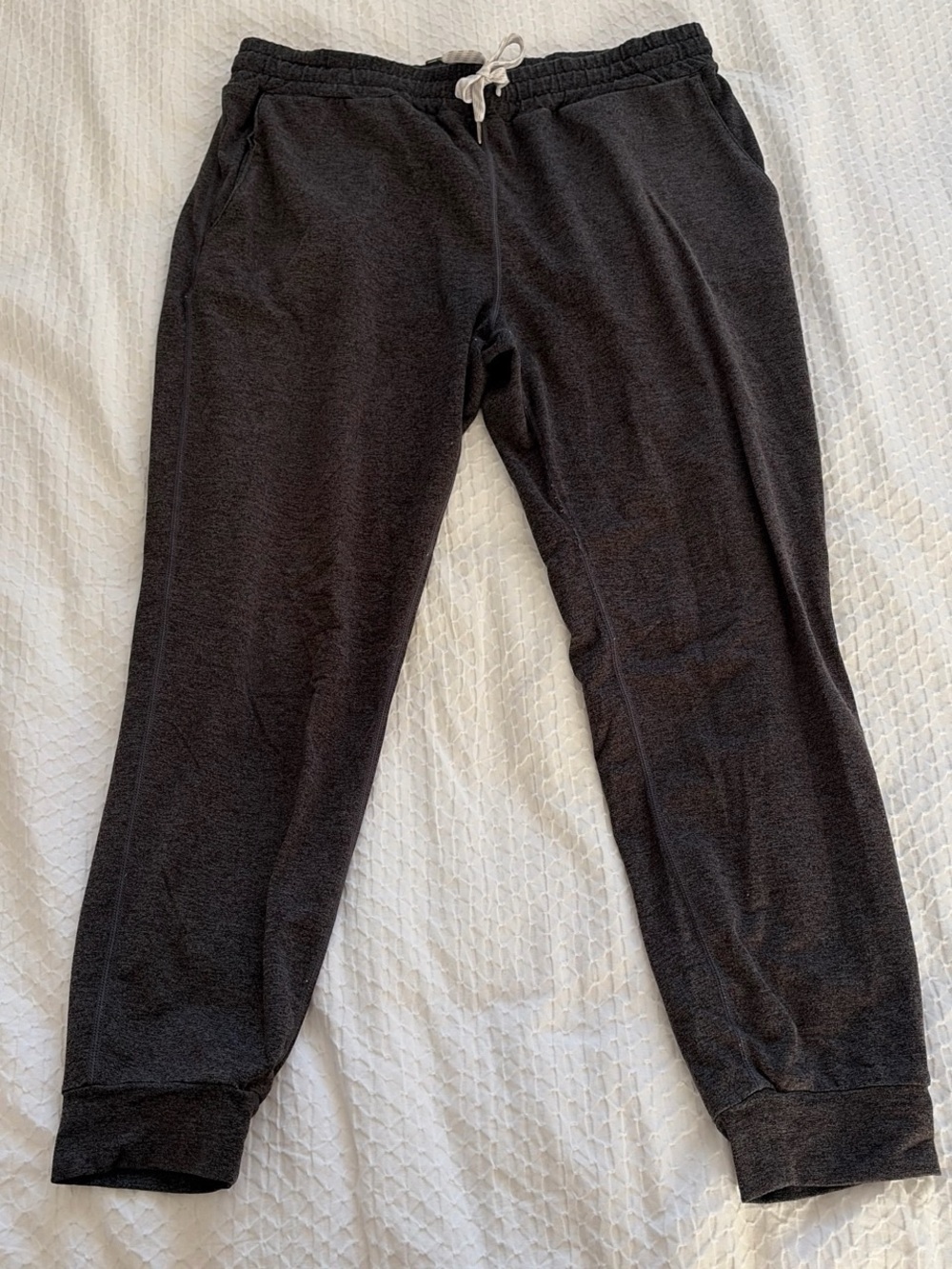 Men's Charcoal Gray Drawstring Jogger Pants